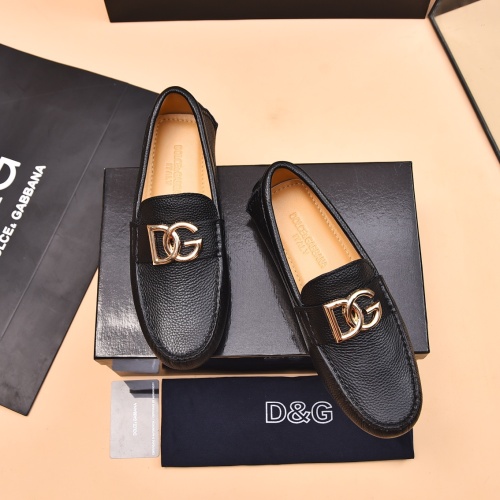 Wholesale Dolce &amp; Gabbana D&amp;G Leather Shoes For Men #1230291 $80.00 USD, Wholesale Quality Replica Dolce &amp; Gabbana D&amp;G Leather Shoes