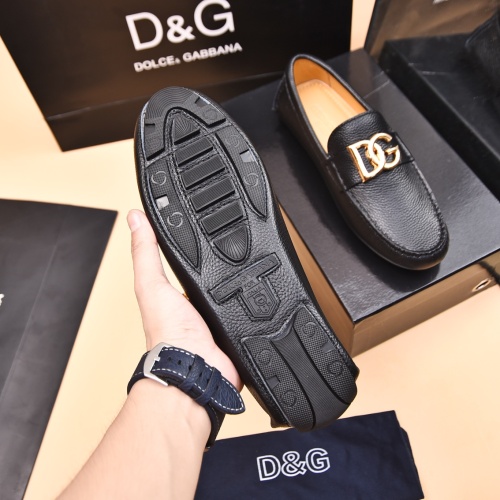 Replica Dolce & Gabbana D&G Leather Shoes For Men #1230291 $80.00 USD for Wholesale