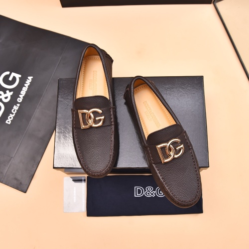 Wholesale Dolce &amp; Gabbana D&amp;G Leather Shoes For Men #1230293 $80.00 USD, Wholesale Quality Replica Dolce &amp; Gabbana D&amp;G Leather Shoes