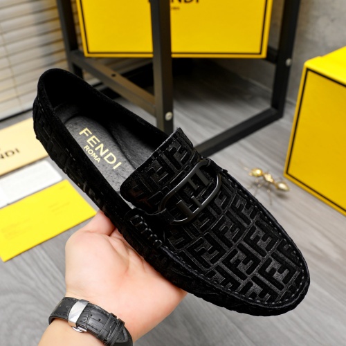 Replica Fendi Leather Shoes For Men #1230297 $68.00 USD for Wholesale