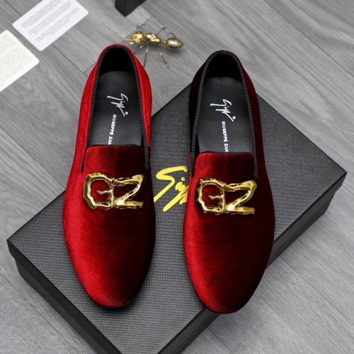 Replica Giuseppe Zanotti GZ Leather Shoes For Men #1230309 $76.00 USD for Wholesale