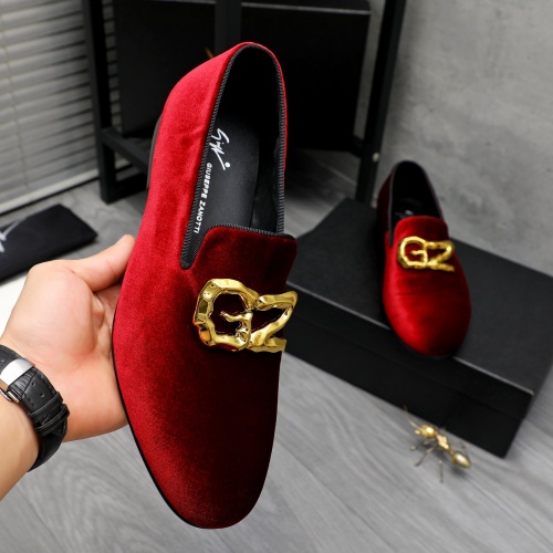 Replica Giuseppe Zanotti GZ Leather Shoes For Men #1230309 $76.00 USD for Wholesale