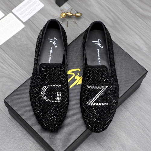 Replica Giuseppe Zanotti GZ Leather Shoes For Men #1230311 $76.00 USD for Wholesale