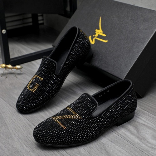 Wholesale Giuseppe Zanotti GZ Leather Shoes For Men #1230312 $76.00 USD, Wholesale Quality Replica Giuseppe Zanotti GZ Leather Shoes