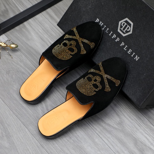 Replica Philipp Plein PP Slippers For Men #1230348 $72.00 USD for Wholesale