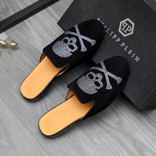 Replica Philipp Plein PP Slippers For Men #1230349 $72.00 USD for Wholesale