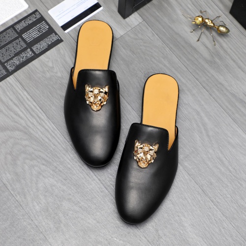 Wholesale Philipp Plein PP Slippers For Men #1230350 $72.00 USD, Wholesale Quality Replica Philipp Plein PP Slippers