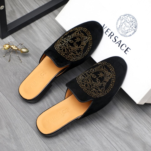 Replica Versace Slippers For Men #1230352 $72.00 USD for Wholesale