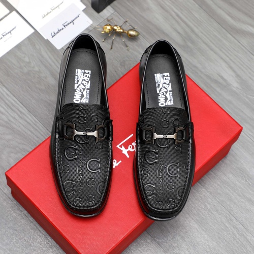 Wholesale Salvatore Ferragamo Leather Shoes For Men #1230362 $82.00 USD, Wholesale Quality Replica Salvatore Ferragamo Leather Shoes