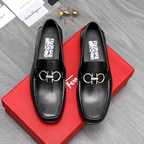 Wholesale Salvatore Ferragamo Leather Shoes For Men #1230363 $82.00 USD, Wholesale Quality Replica Salvatore Ferragamo Leather Shoes