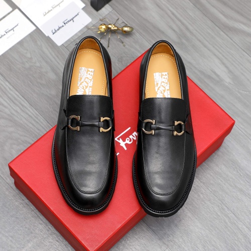 Wholesale Salvatore Ferragamo Leather Shoes For Men #1230371 $88.00 USD, Wholesale Quality Replica Salvatore Ferragamo Leather Shoes