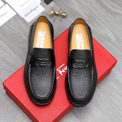 Wholesale Salvatore Ferragamo Leather Shoes For Men #1230372 $88.00 USD, Wholesale Quality Replica Salvatore Ferragamo Leather Shoes