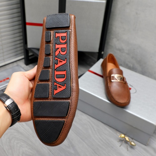 Replica Prada Leather Shoes For Men #1230374 $68.00 USD for Wholesale