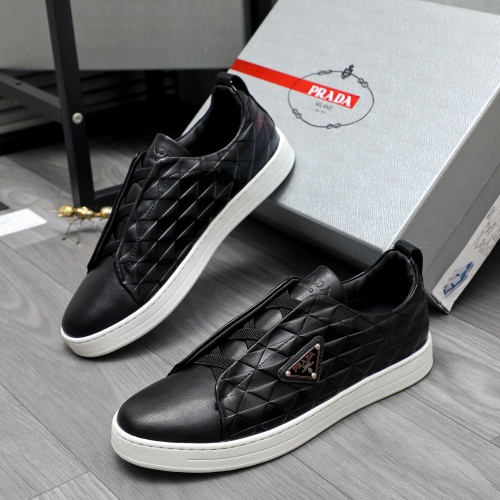 Wholesale Prada Casual Shoes For Men #1230437 $96.00 USD, Wholesale Quality Replica Prada Casual Shoes