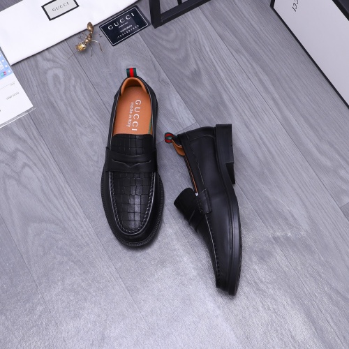 Replica Gucci Oxfords Shoes For Men #1230485 $88.00 USD for Wholesale