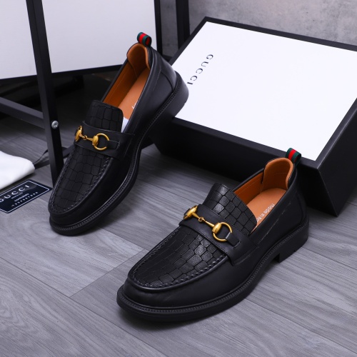 Wholesale Gucci Oxfords Shoes For Men #1230486 $88.00 USD, Wholesale Quality Replica Gucci Oxfords Shoes