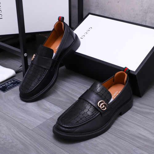 Wholesale Gucci Oxfords Shoes For Men #1230487 $88.00 USD, Wholesale Quality Replica Gucci Oxfords Shoes