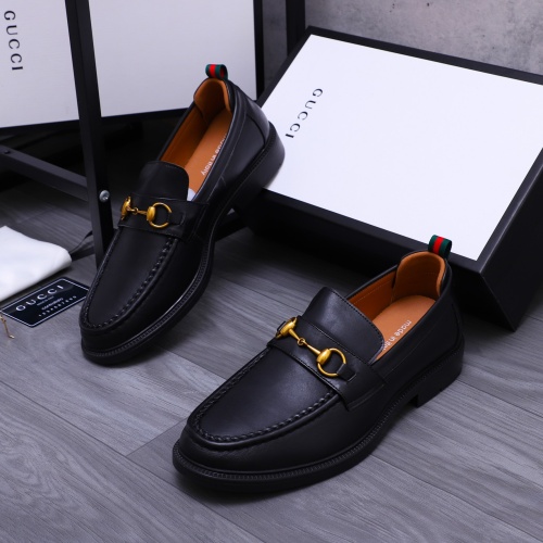 Wholesale Gucci Oxfords Shoes For Men #1230490 $88.00 USD, Wholesale Quality Replica Gucci Oxfords Shoes