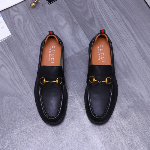 Replica Gucci Oxfords Shoes For Men #1230490 $88.00 USD for Wholesale