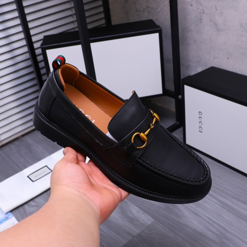 Replica Gucci Oxfords Shoes For Men #1230490 $88.00 USD for Wholesale