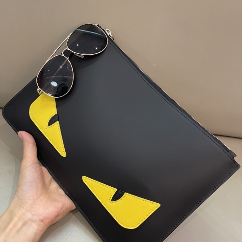 Replica Fendi AAA Man Wallets #1230501 $108.00 USD for Wholesale