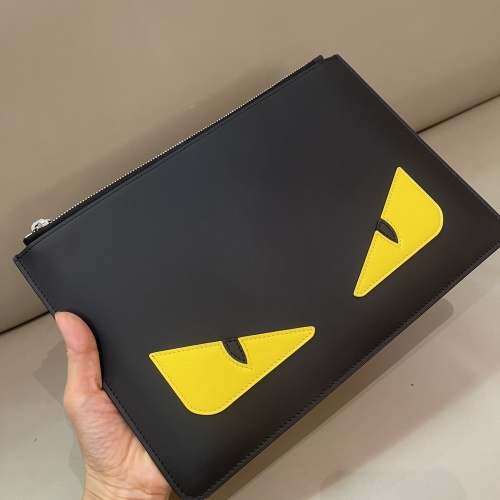 Replica Fendi AAA Man Wallets #1230501 $108.00 USD for Wholesale