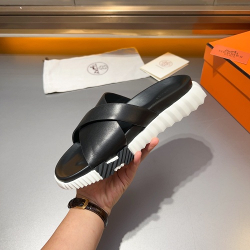 Replica Hermes Slippers For Men #1230505 $128.00 USD for Wholesale