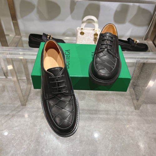 Replica Bottega Veneta BV Leather Shoes For Men #1230517 $150.00 USD for Wholesale