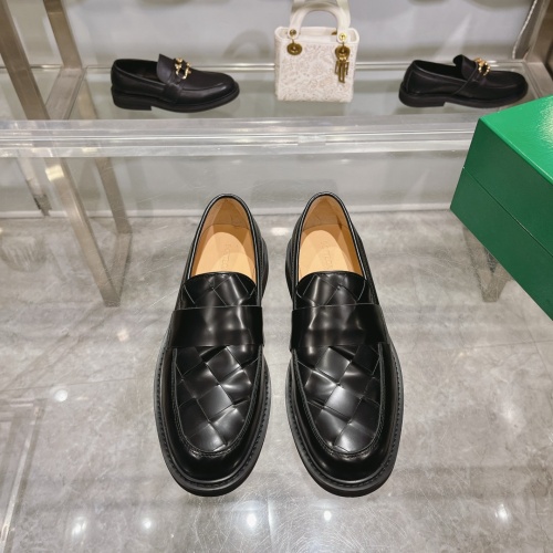 Replica Bottega Veneta BV Leather Shoes For Men #1230519 $150.00 USD for Wholesale