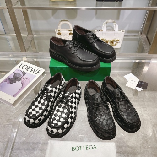 Replica Bottega Veneta BV Leather Shoes For Men #1230525 $150.00 USD for Wholesale