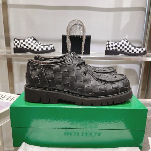 Replica Bottega Veneta BV Leather Shoes For Men #1230526 $150.00 USD for Wholesale