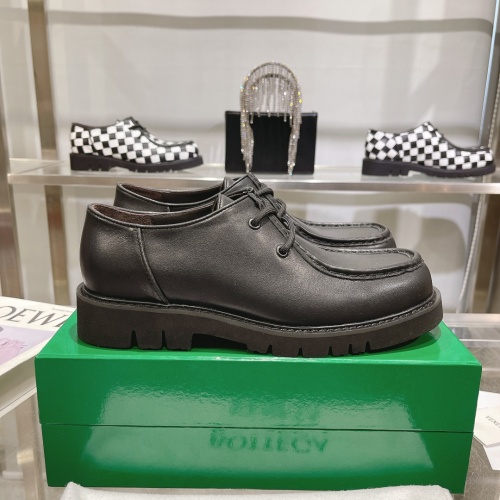 Replica Bottega Veneta BV Leather Shoes For Men #1230527 $150.00 USD for Wholesale