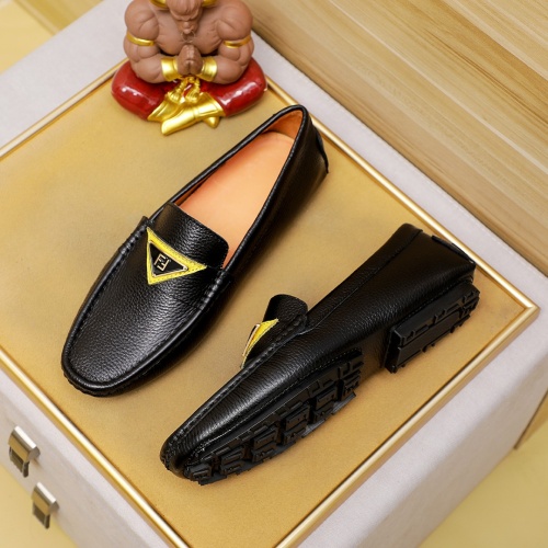 Replica Fendi Leather Shoes For Men #1230555 $68.00 USD for Wholesale