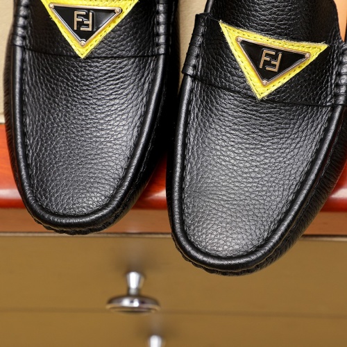 Replica Fendi Leather Shoes For Men #1230555 $68.00 USD for Wholesale