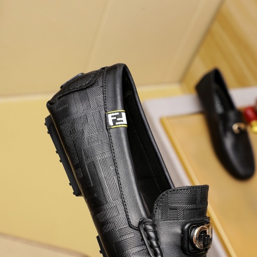 Replica Fendi Leather Shoes For Men #1230556 $68.00 USD for Wholesale