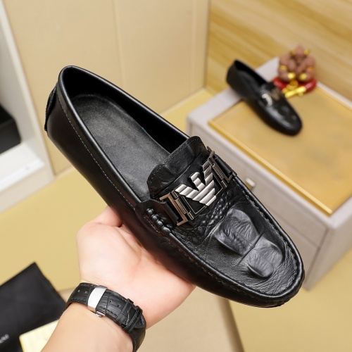 Replica Armani Leather Shoes For Men #1230691 $68.00 USD for Wholesale