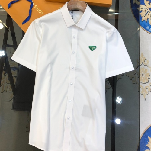 Wholesale Prada Shirts Short Sleeved For Men #1230733 $42.00 USD, Wholesale Quality Replica Prada Shirts