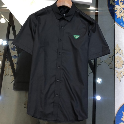 Wholesale Prada Shirts Short Sleeved For Men #1230734 $42.00 USD, Wholesale Quality Replica Prada Shirts