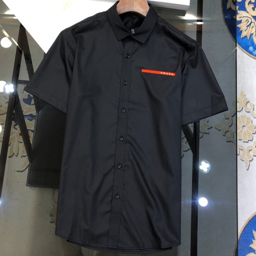 Wholesale Prada Shirts Short Sleeved For Men #1230738 $42.00 USD, Wholesale Quality Replica Prada Shirts