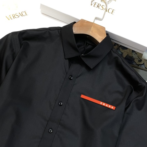 Replica Prada Shirts Short Sleeved For Men #1230738 $42.00 USD for Wholesale