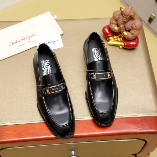 Wholesale Salvatore Ferragamo Leather Shoes For Men #1230741 $85.00 USD, Wholesale Quality Replica Salvatore Ferragamo Leather Shoes