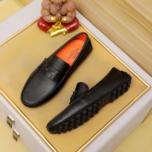 Replica Hermes Leather Shoes For Men #1230749 $72.00 USD for Wholesale