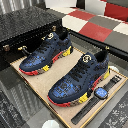 Wholesale Versace Casual Shoes For Men #1230784 $72.00 USD, Wholesale Quality Replica Versace Casual Shoes