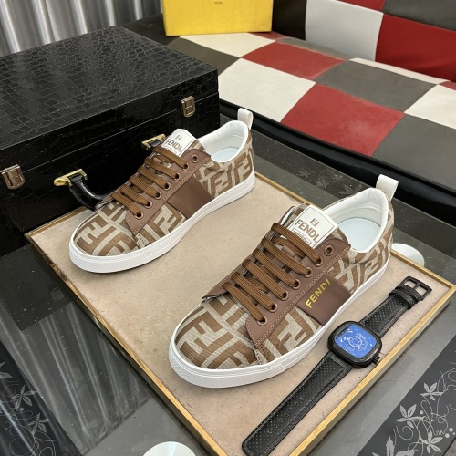 Wholesale Fendi Casual Shoes For Men #1230787 $72.00 USD, Wholesale Quality Replica Fendi Casual Shoes