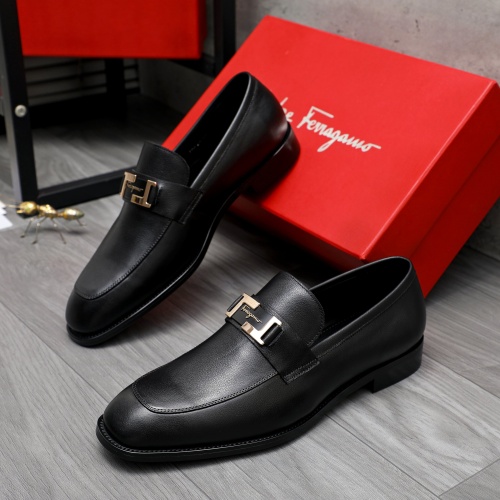 Wholesale Salvatore Ferragamo Leather Shoes For Men #1230816 $82.00 USD, Wholesale Quality Replica Salvatore Ferragamo Leather Shoes