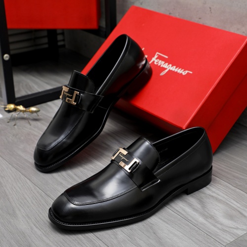 Wholesale Salvatore Ferragamo Leather Shoes For Men #1230817 $82.00 USD, Wholesale Quality Replica Salvatore Ferragamo Leather Shoes