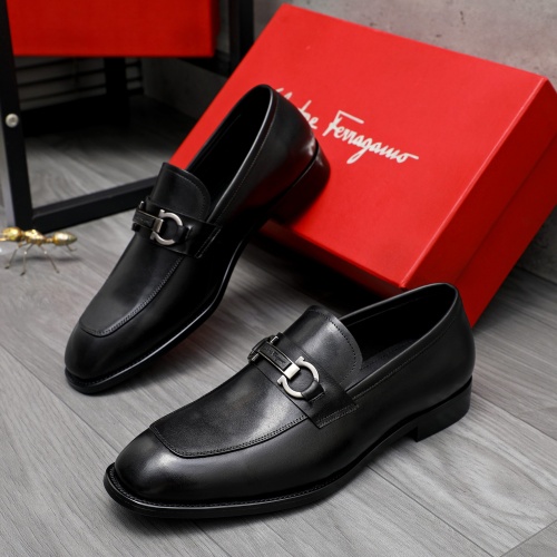 Wholesale Salvatore Ferragamo Leather Shoes For Men #1230847 $82.00 USD, Wholesale Quality Replica Salvatore Ferragamo Leather Shoes