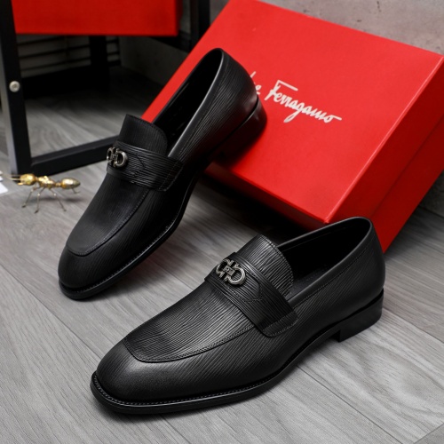 Wholesale Salvatore Ferragamo Leather Shoes For Men #1230849 $82.00 USD, Wholesale Quality Replica Salvatore Ferragamo Leather Shoes