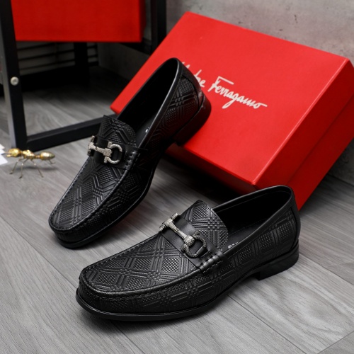 Wholesale Salvatore Ferragamo Leather Shoes For Men #1230850 $82.00 USD, Wholesale Quality Replica Salvatore Ferragamo Leather Shoes