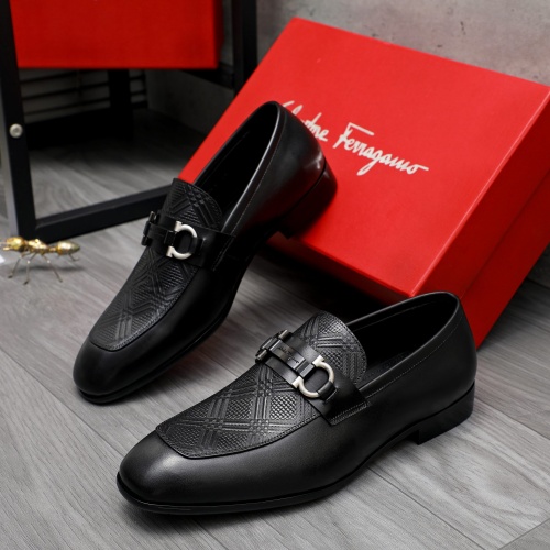 Wholesale Salvatore Ferragamo Leather Shoes For Men #1230852 $82.00 USD, Wholesale Quality Replica Salvatore Ferragamo Leather Shoes